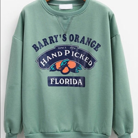 Sweaters - NEW Barry’s Orange Hand Picked Florida Sweatshirt